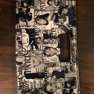 Clutch and Wrist wallet newspaper print